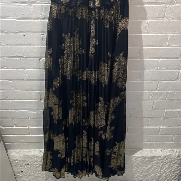 MSK Elegant Black and Gold Maxi Dress NWT - Picture 4 of 9
